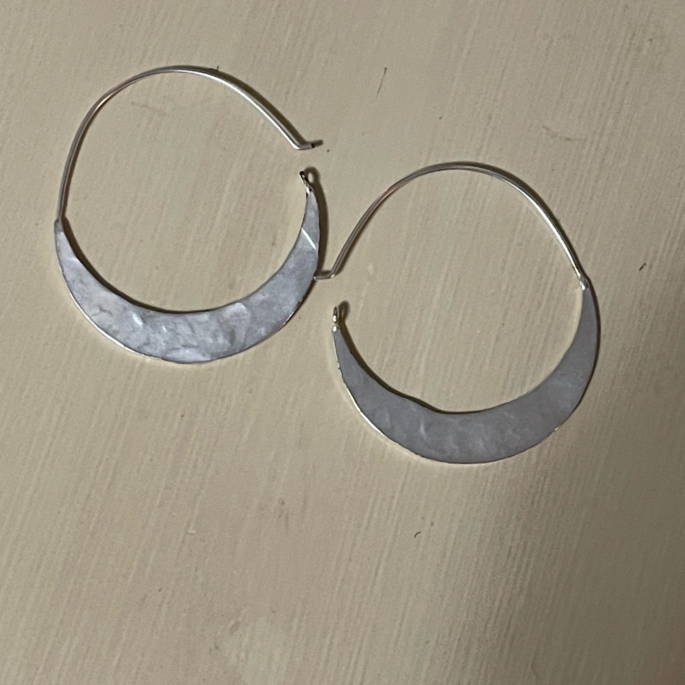 Banana Republic Crescent Hoop Earrings